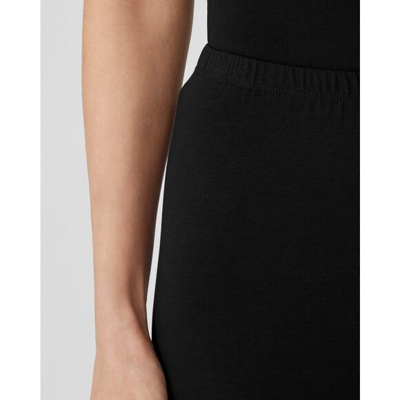 Eileen Fisher Black Stretch Tencel Ankle Leggings size Small - Picture 3 of 12